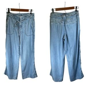 025. GAP | Chambray Wide Leg Pants Blue 27